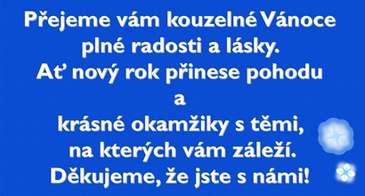 Přejeme vám kouzelné Vánoce!