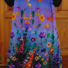 Šaty s kapucí - barevný pes (bavlna)