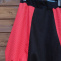 ČERVENO-ČERNÉ LNĚNÉ VARIACE (M/L) - dámská sukně