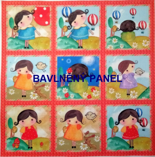 BAVLNĚNÝ PANEL / I NA PEXESO/ 35 x 35 cm  FNP22