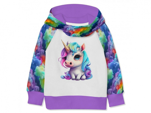 Mikina s kapucí "Unicorn" ,vel 116