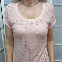 Tričko - madeira, světle růžová (bavlna)
