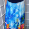 Dlouhá půlkolová sukně - mozaikové květy, velikost XXL