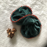 Sametová scrunchie vánoční gumička