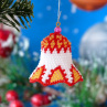 Vánoční ozdoba - zvoneček zářící