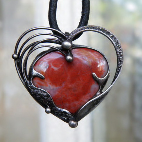Červené srdce..(Jaspis)