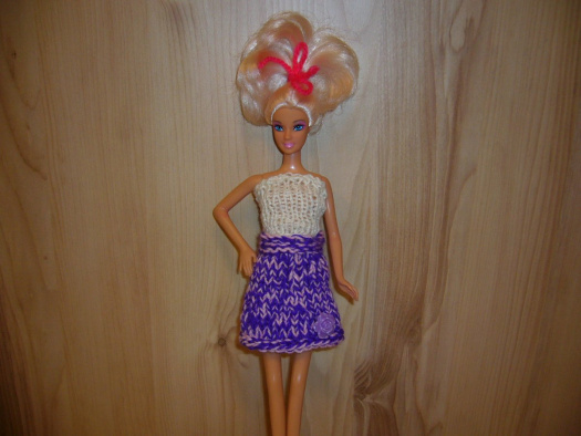 Barbie - fialová sukýnka (20_28)
