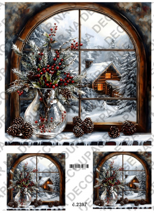 Rýžový papír A4 na decoupage - KB2397