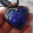 Luxusní velké srdce (lapis lazuli)...