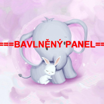 Velký bavlněný panel 75x100cm PEŘ 3