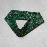 Elastická čelenka - zelené šestiúhelníky