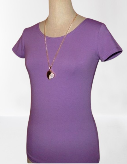 Tričko - barva fialová (bavlna)
