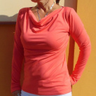 Tričko s vodou - barva melounová (viskóza)