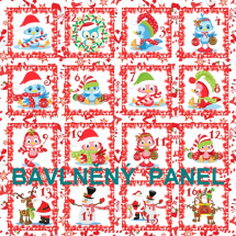 BAVLNĚNÝ PANEL / I NA ADVENTNÍ KALENDÁŘ/ 40X60 cm  AKN13