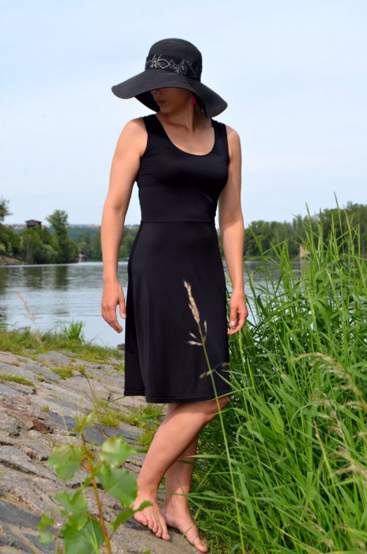 Basic Lycra Dress Black