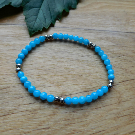 Náramek - *Larimar,, nerez*