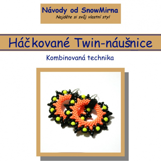 Návod - Háčkované Twin-náušnice