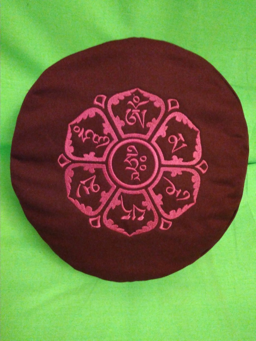 Pohankový meditační polštářek s výšivkou