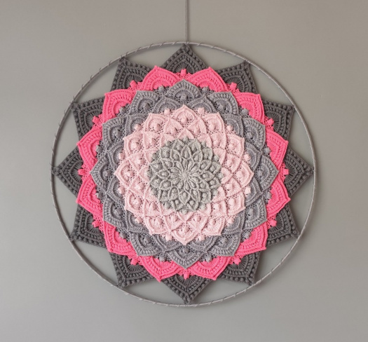 Mandala Lotosový květ - 3D - průměr 45 cm