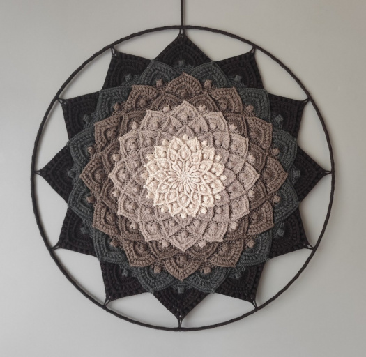 Mandala Lotosový květ - 3D - průměr 45 cm