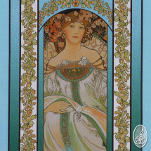 Látkový panel Alfons Mucha - Snění