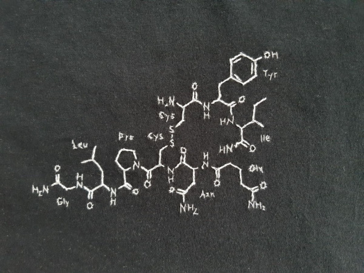 Vyšívané pánské tričko vel. L s oxytocinem