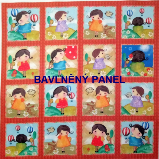 BAVLNĚNÝ PANEL / I NA PEXESO/ 35 x 35 cm  FNP18