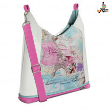 Bagbi Paris white and pink