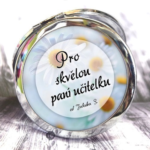 Zrcátko pro skvělou paní učitelku - na přání