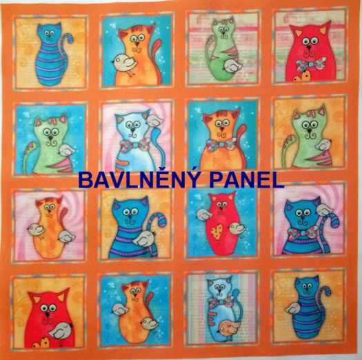 BAVLNĚNÝ PANEL / I NA PEXESO/ 35 x 35 cm  FNP15