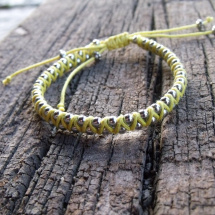 Summer whipped bracelets - žlutý