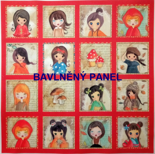 BAVLNĚNÝ PANEL / I NA PEXESO/ 35 x 35 cm  FNP30