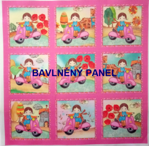 BAVLNĚNÝ PANEL / I NA PEXESO/ 35 x 35 cm  FNP26