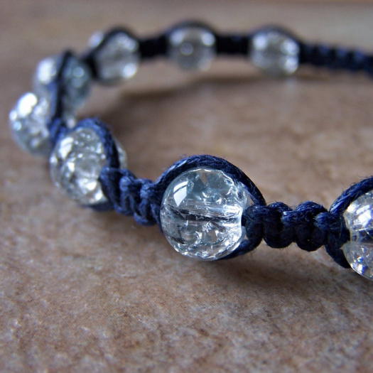 Náramek macramé/shamballa