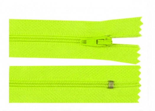 Spirálový zip neon 40 cm