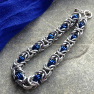 Byzantine silver & blue