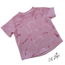 Tričko Růžová srdíčka vel. 92