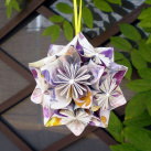 Kusudama koule - fialková