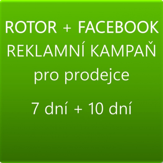 REKLAMA V ROTORU na 7 dní + FB kampaň na 10 dní, pro prodejce